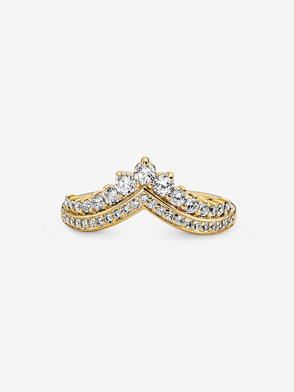 Pandora Timeless Wish Tiara Ring 14k Gold Plated