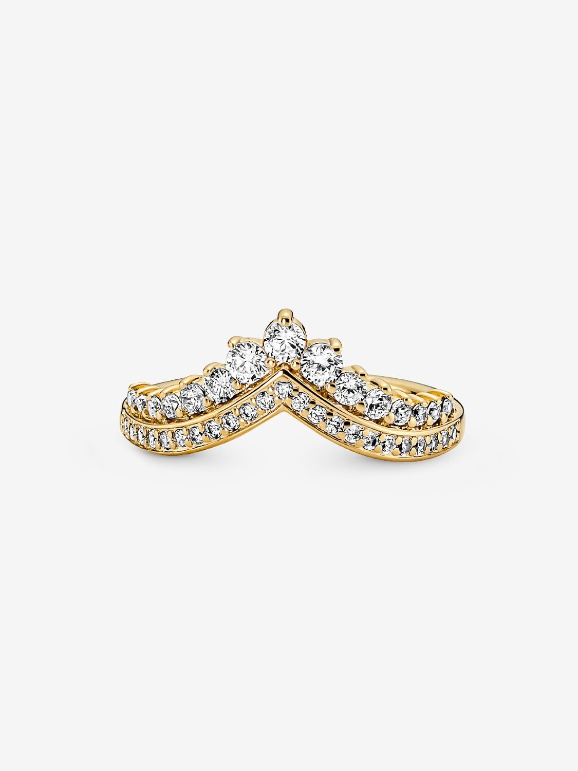 Pandora Timeless Wish Tiara Ring 14k Gold Plated