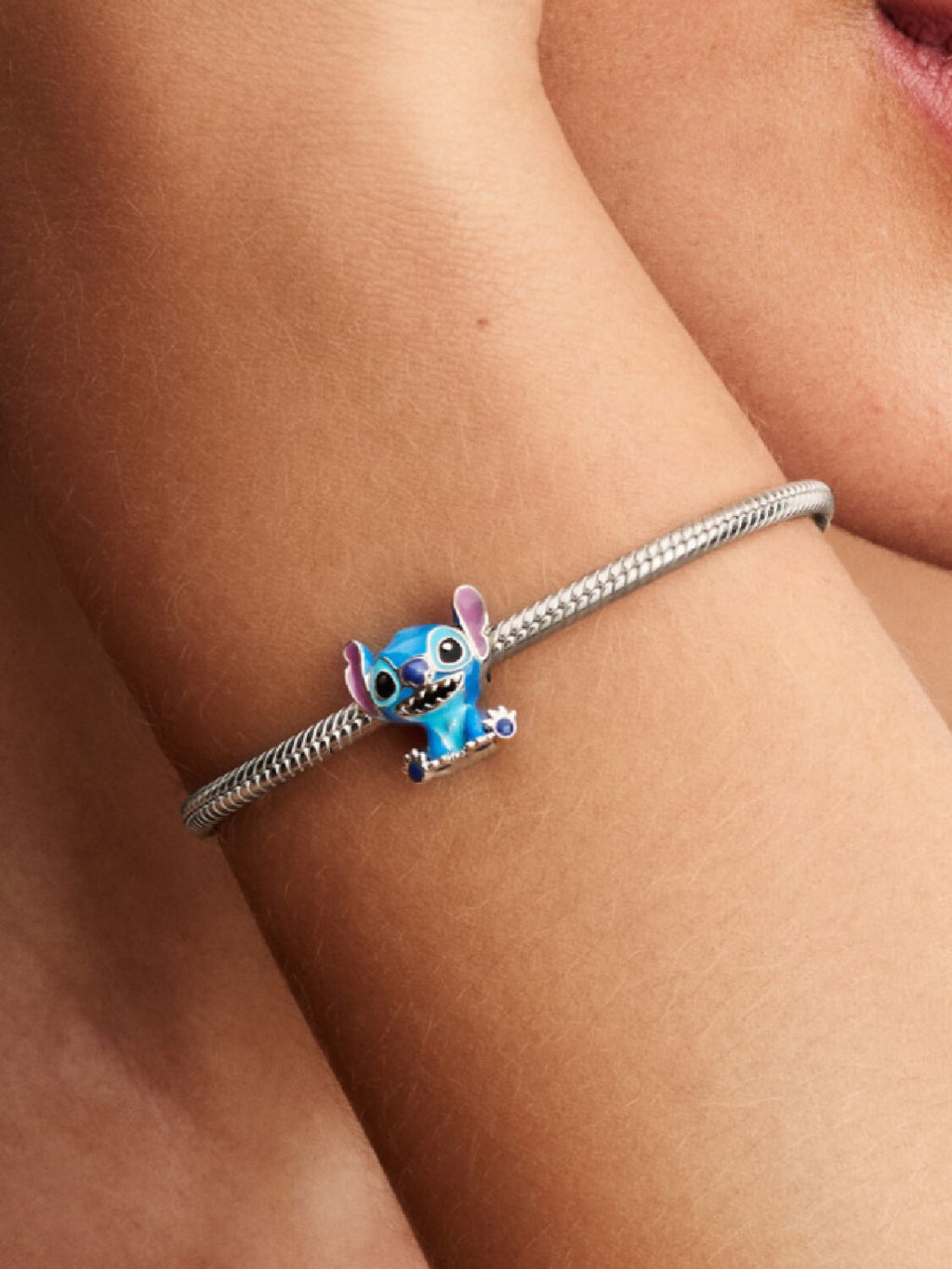 Pandora Disney Stitch Charm Sterling silver Blue