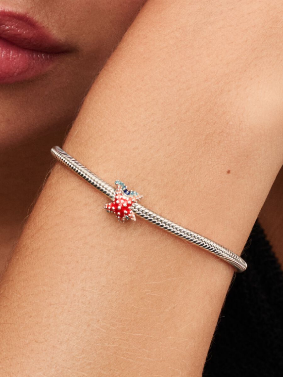 Pandora Colorful Starfish Mini Charm Sterling silver