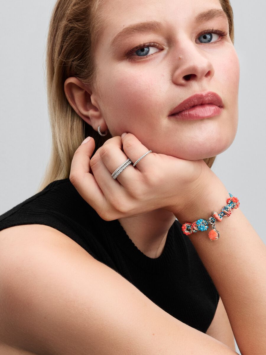 Pandora Colorful Starfish Mini Charm Sterling silver