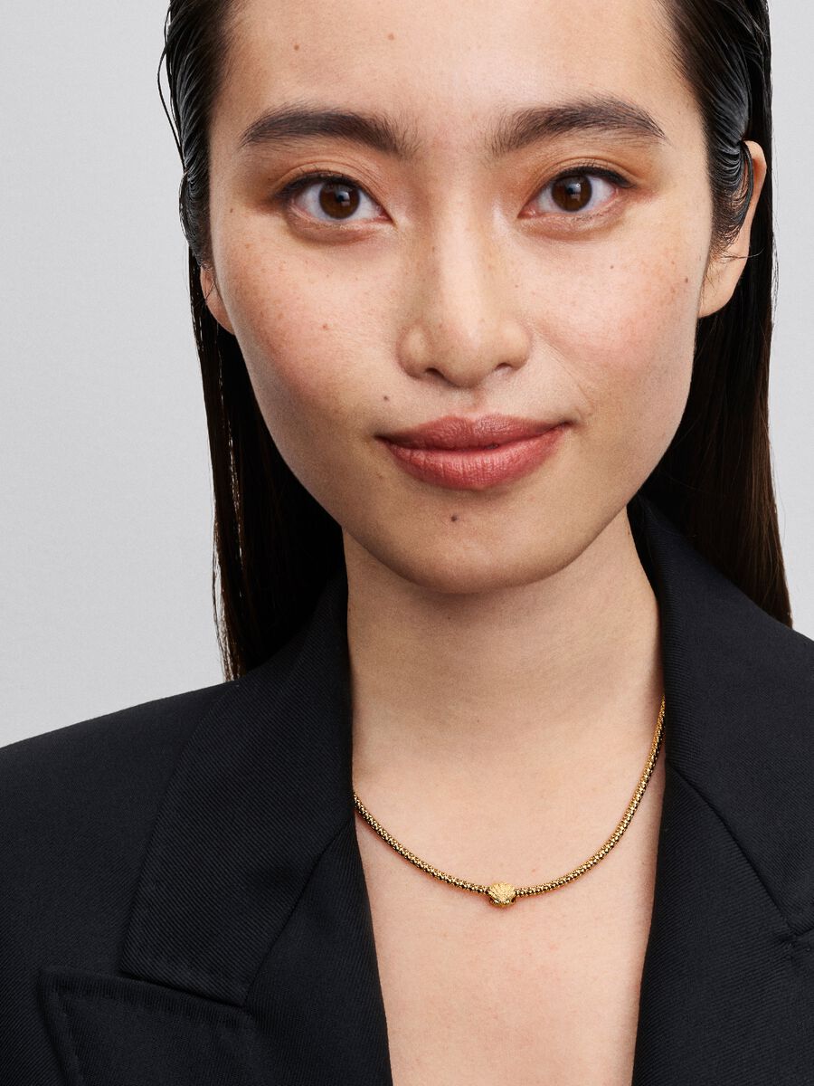 Pandora Textured Shell Mini Charm 14k gold plating