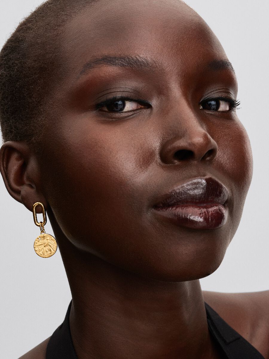 Pandora Swallow Medallion Charm 14k gold plating