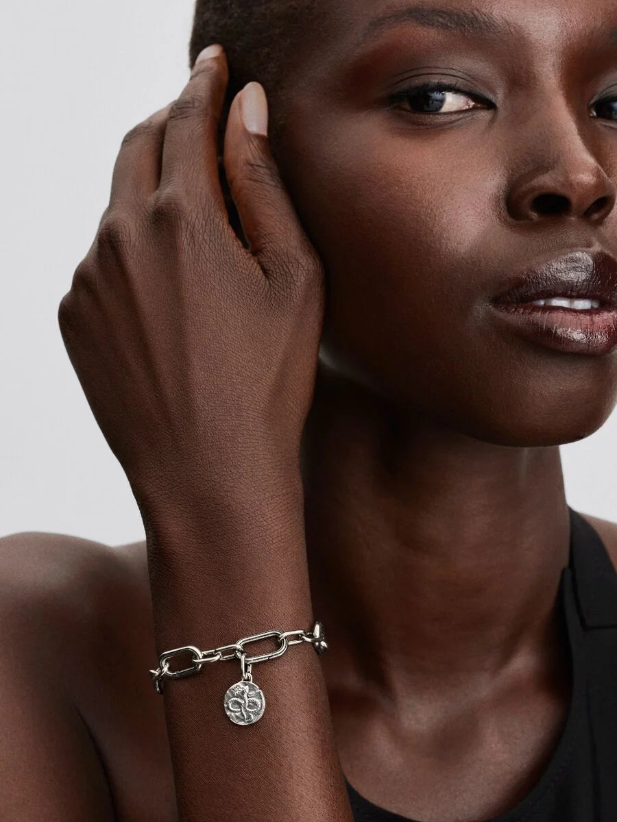 Pandora Infinity Snake Medallion Charm Sterling silver