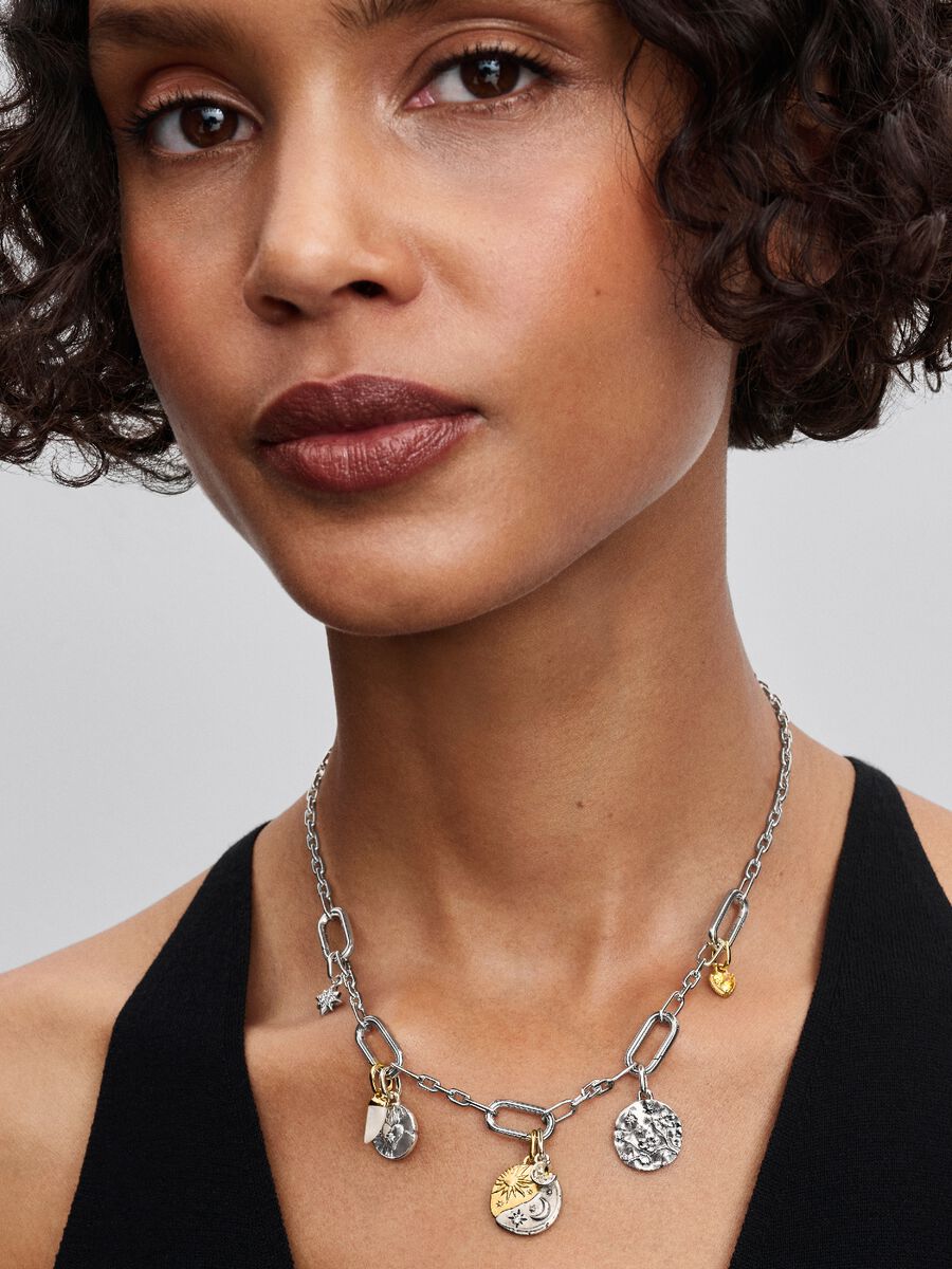 Pandora Heart Medallion Charm Sterling silver