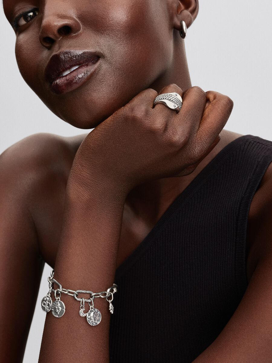 Pandora Heart Medallion Charm Sterling silver