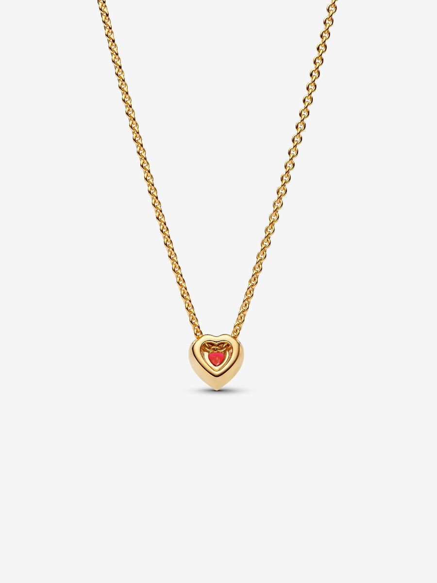Pandora Elevated Heart Necklace 14k gold plating