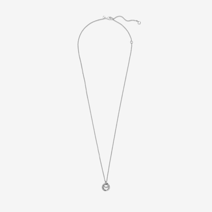 Pandora Family Always Encircled Pendant Necklace 23.6 in