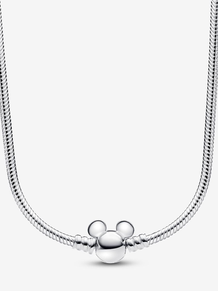 Pandora Disney Mickey Mouse Snake Chain Necklace Sterling silver