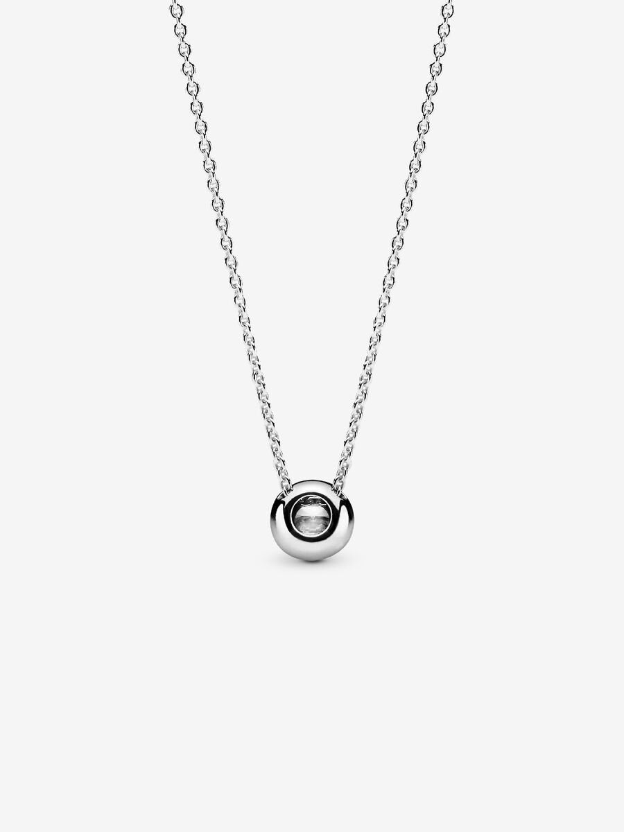 PANDORA Round Sparkle Halo Necklace 396240CZ-45