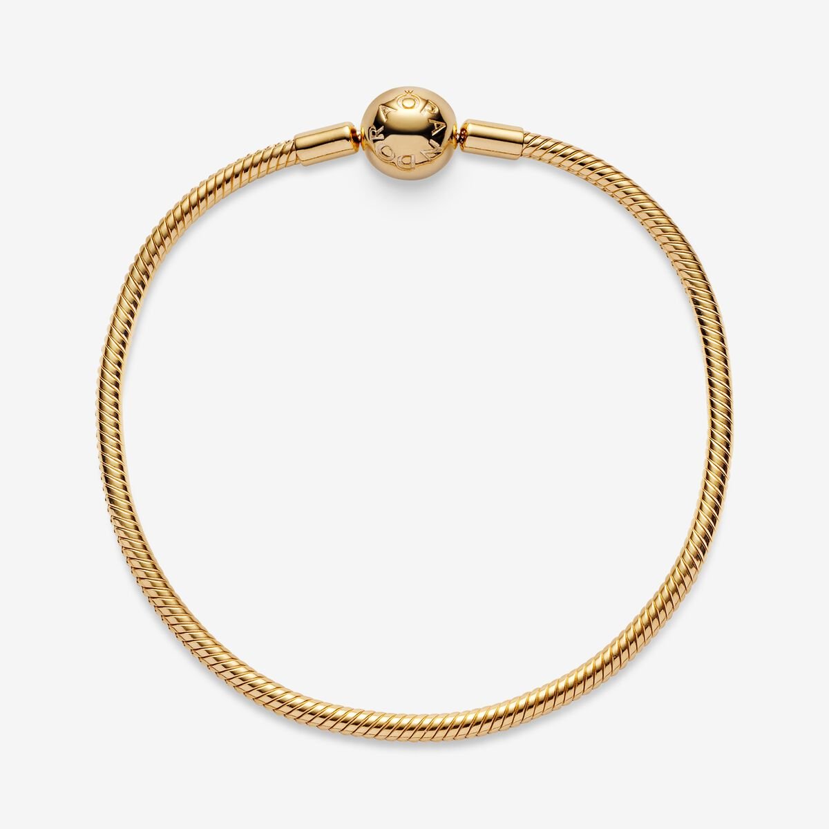 Pandora Moments Snake Chain Bracelet Gold Plated