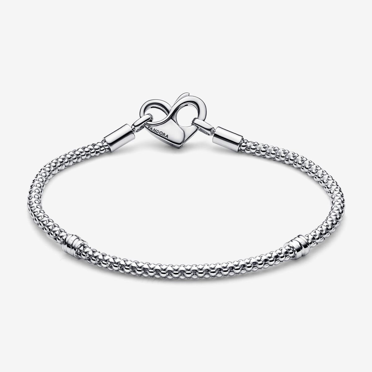 Pandora Moments Studded Silver Chain Bracelet