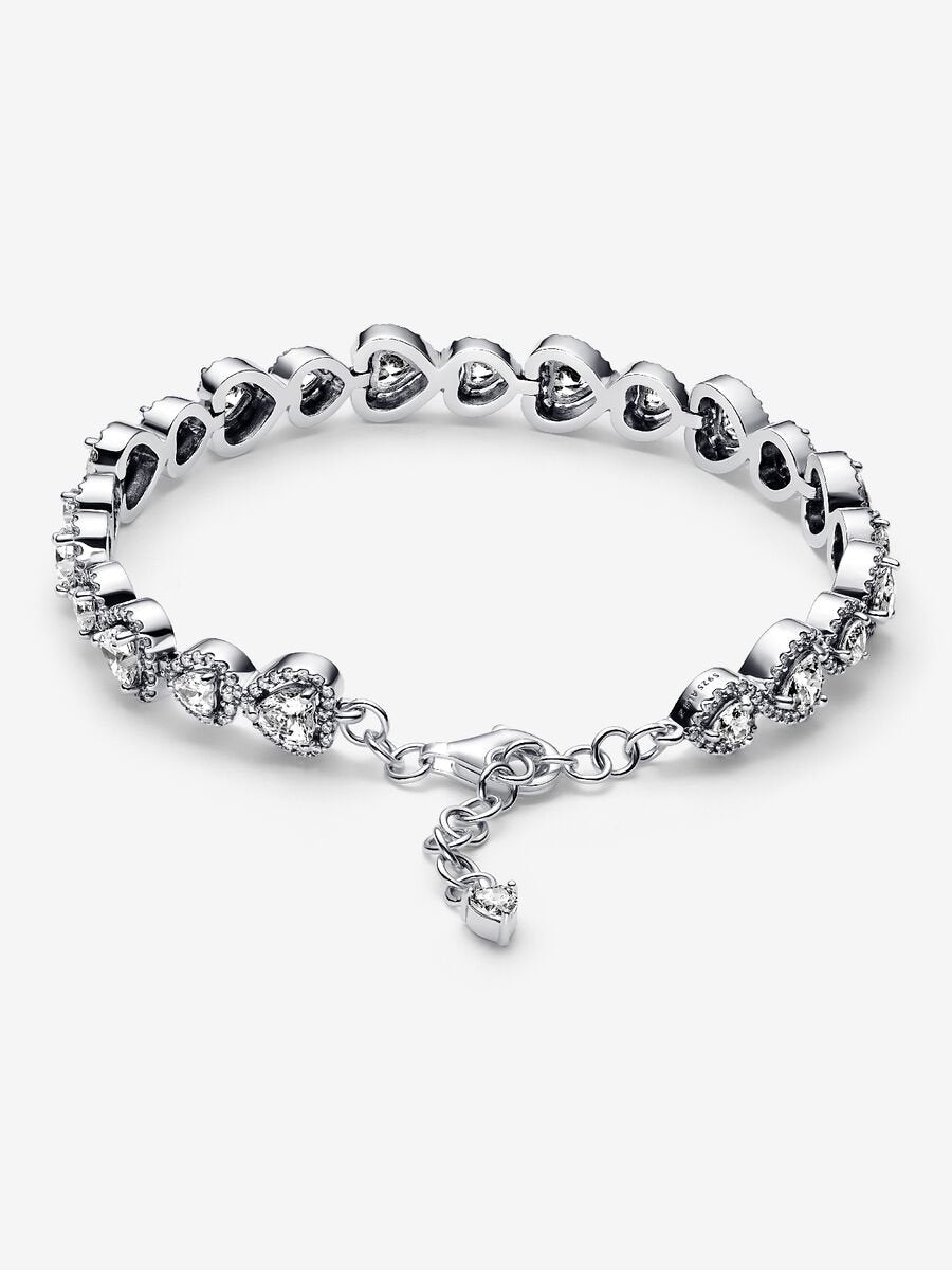 Pandora Halo Hearts Bracelet Sterling silver