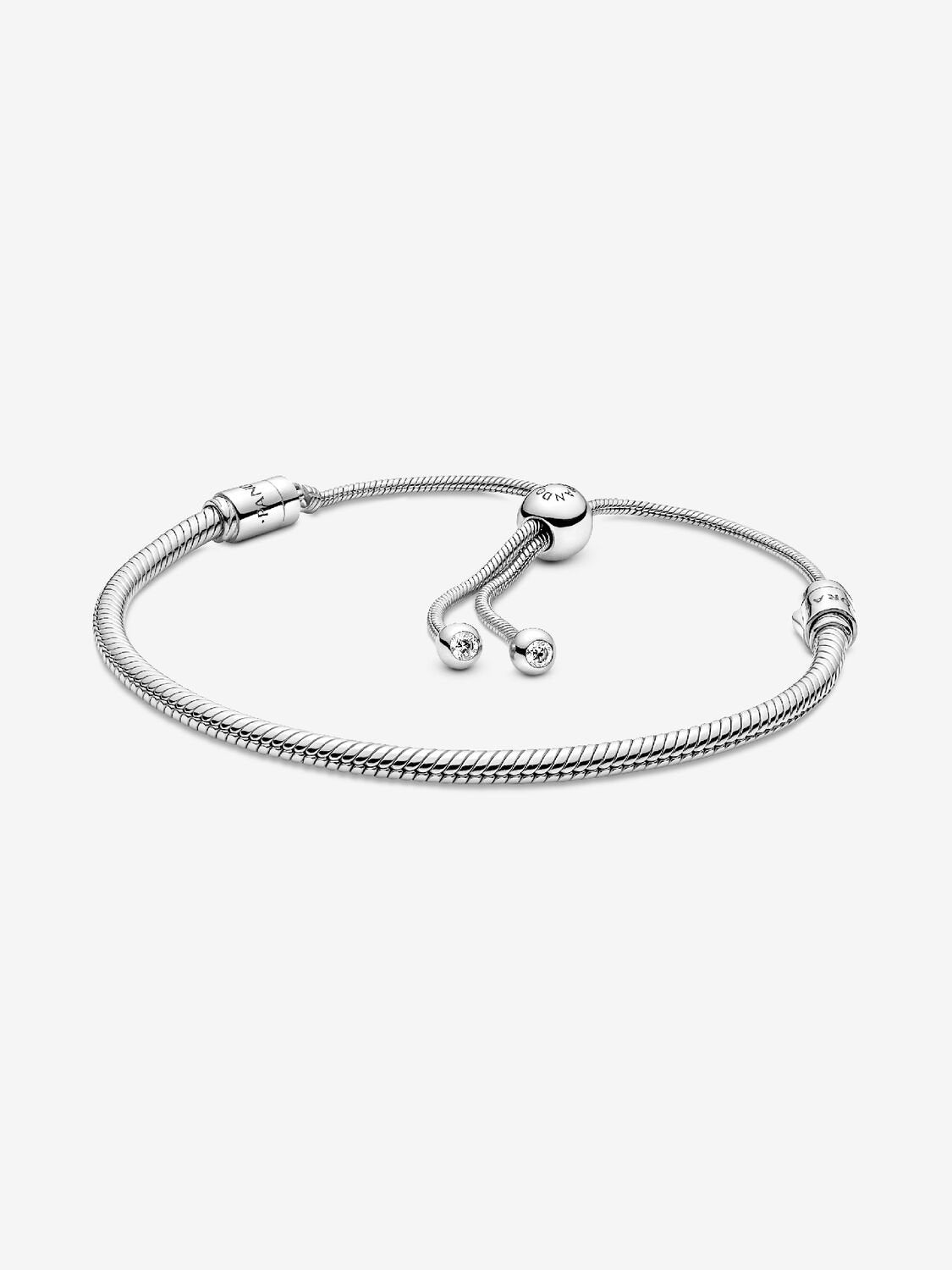 Pandora Moments Snake Chain Slider Bracelet Sterling silver 599652C01-2