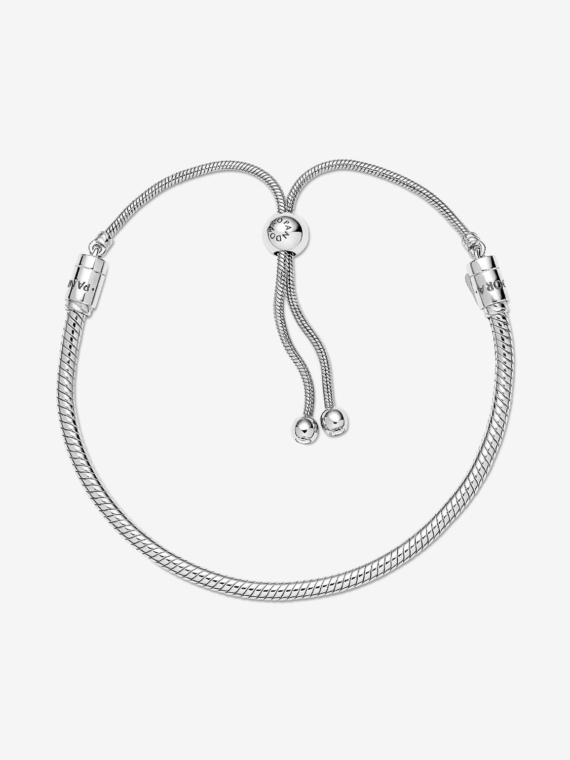 Pandora Moments Snake Chain Slider Bracelet Sterling silver 599652C01-2