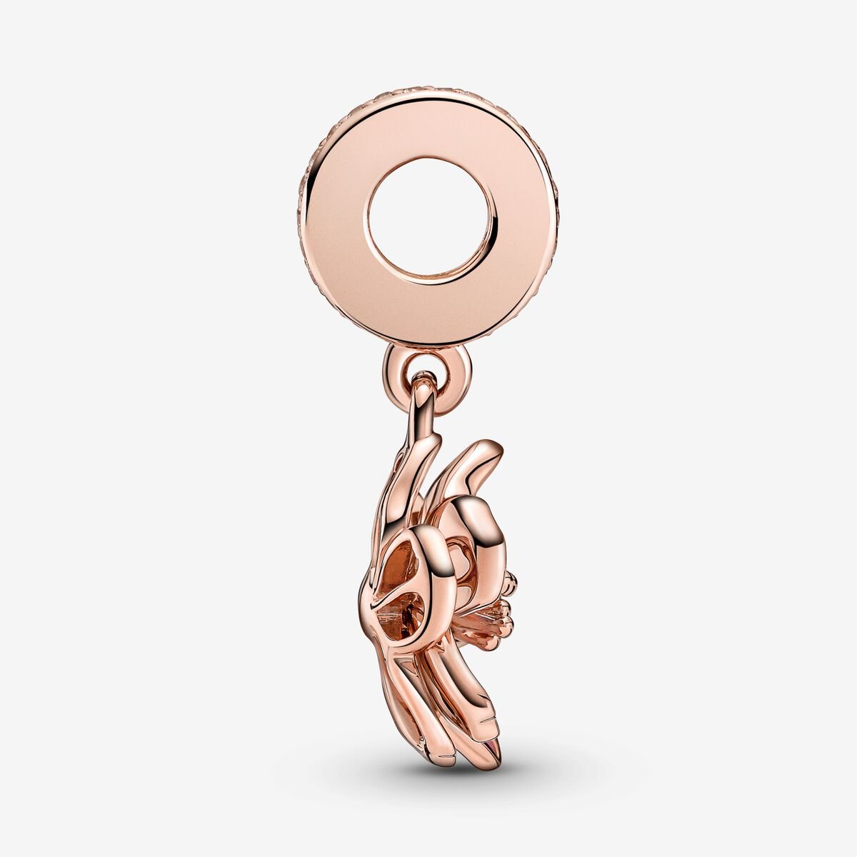 Pandora Cherry Blossom Dangle Charm, Rose Gold-Plated