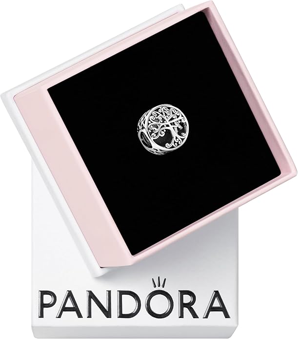 Pandora Openwork Family Roots Charm - Compatible Moments - Gift for Her - Made with Sterling Silver - with Gift Box