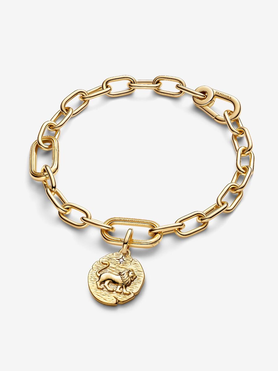 Pandora Lion Medallion Charm 14k gold plating
