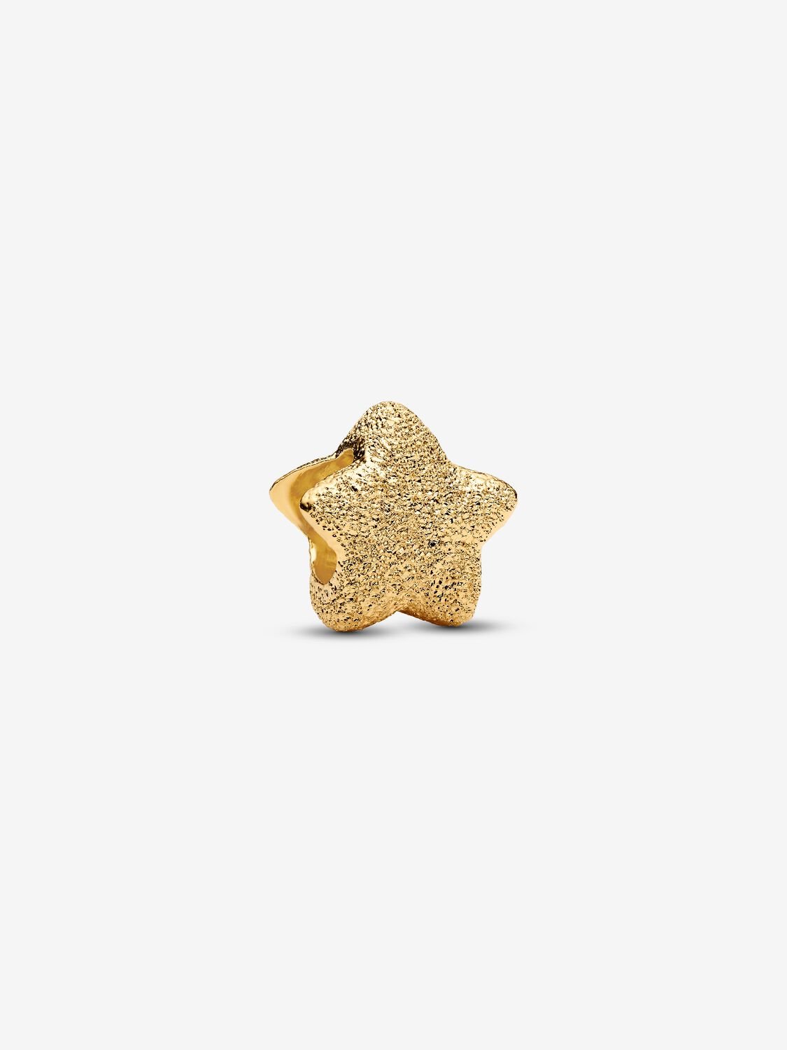 Pandora Textured Star Mini Charm 14k gold plating