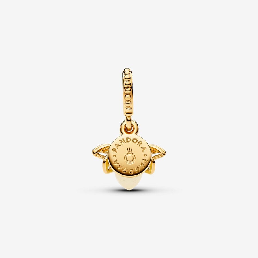 Pandora Glow-in-the-dark Firefly Dangle Charm 14k Gold-plated