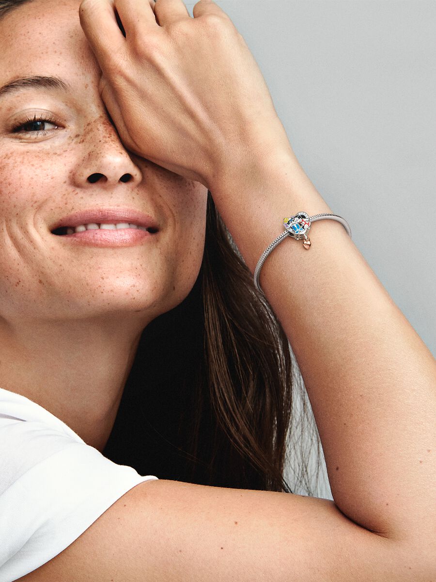 Disney Ohana Lilo & Stitch Inspired Charm Sterling silver, 14k rose gold plating