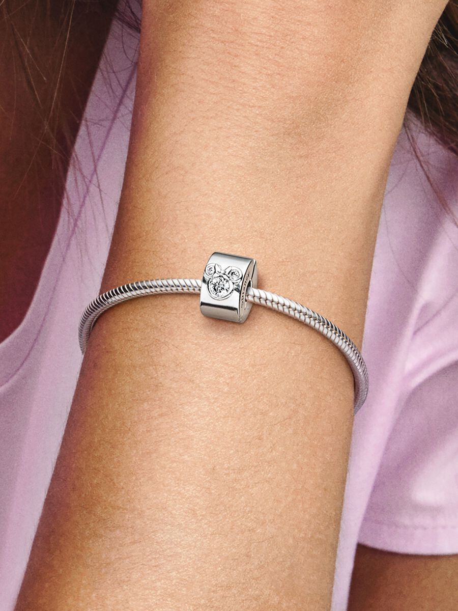 Pandora Disney Mickey Mouse & Minnie Mouse Clip Charm Sterling silver