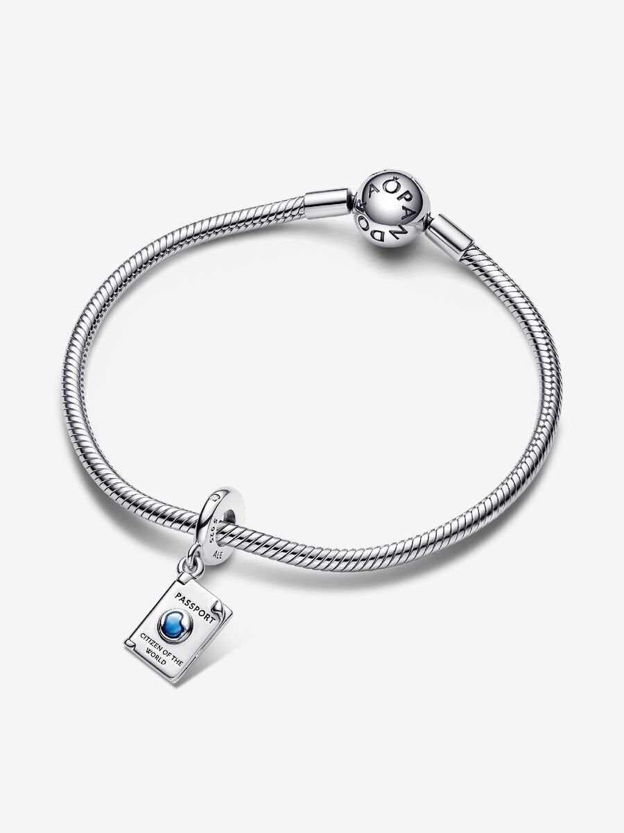 Openable Passport Dangle Charm Sterling silver Work with Pandora Moments