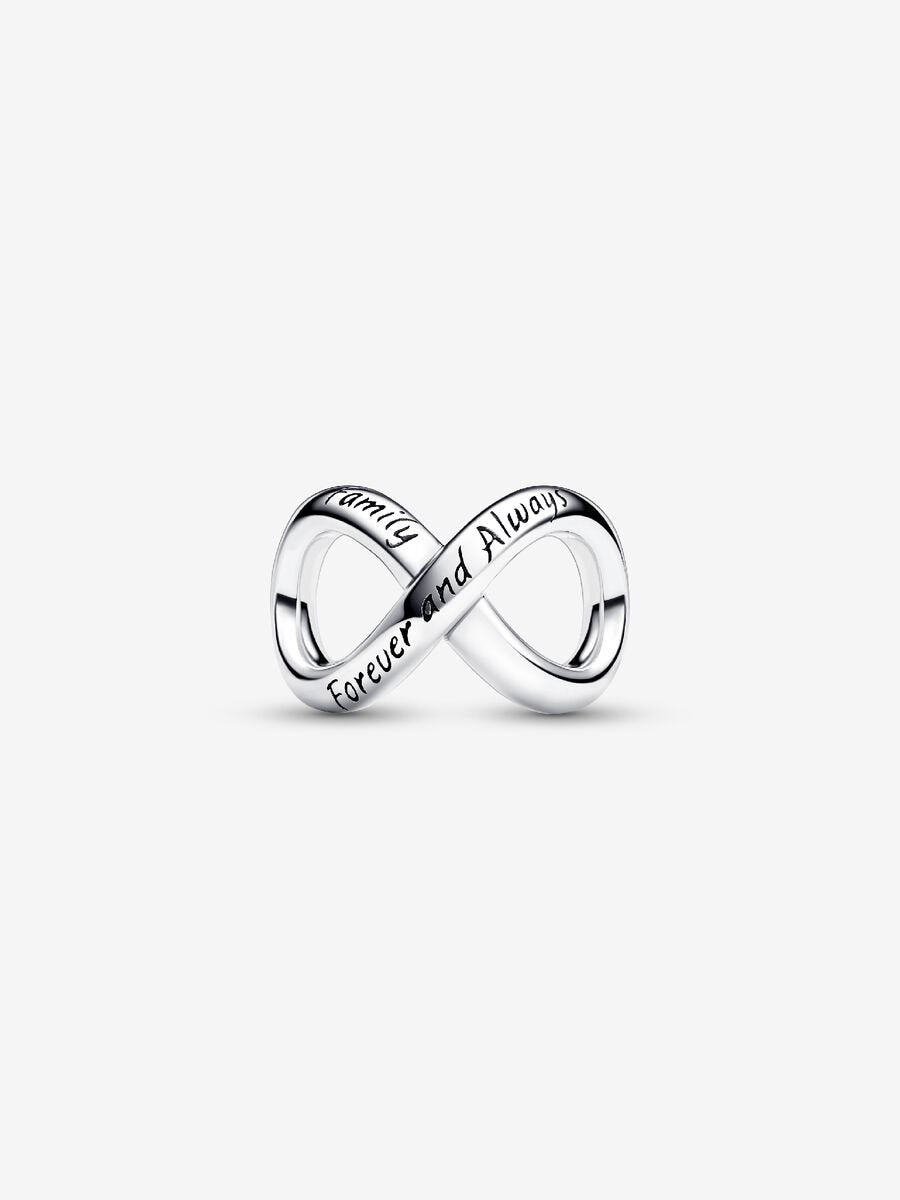 Forever & Always Infinity Charm Sterling silver