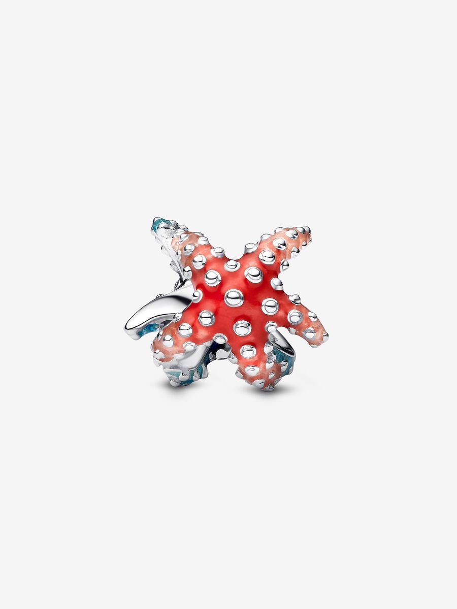 Pandora Colorful Starfish Mini Charm Sterling silver