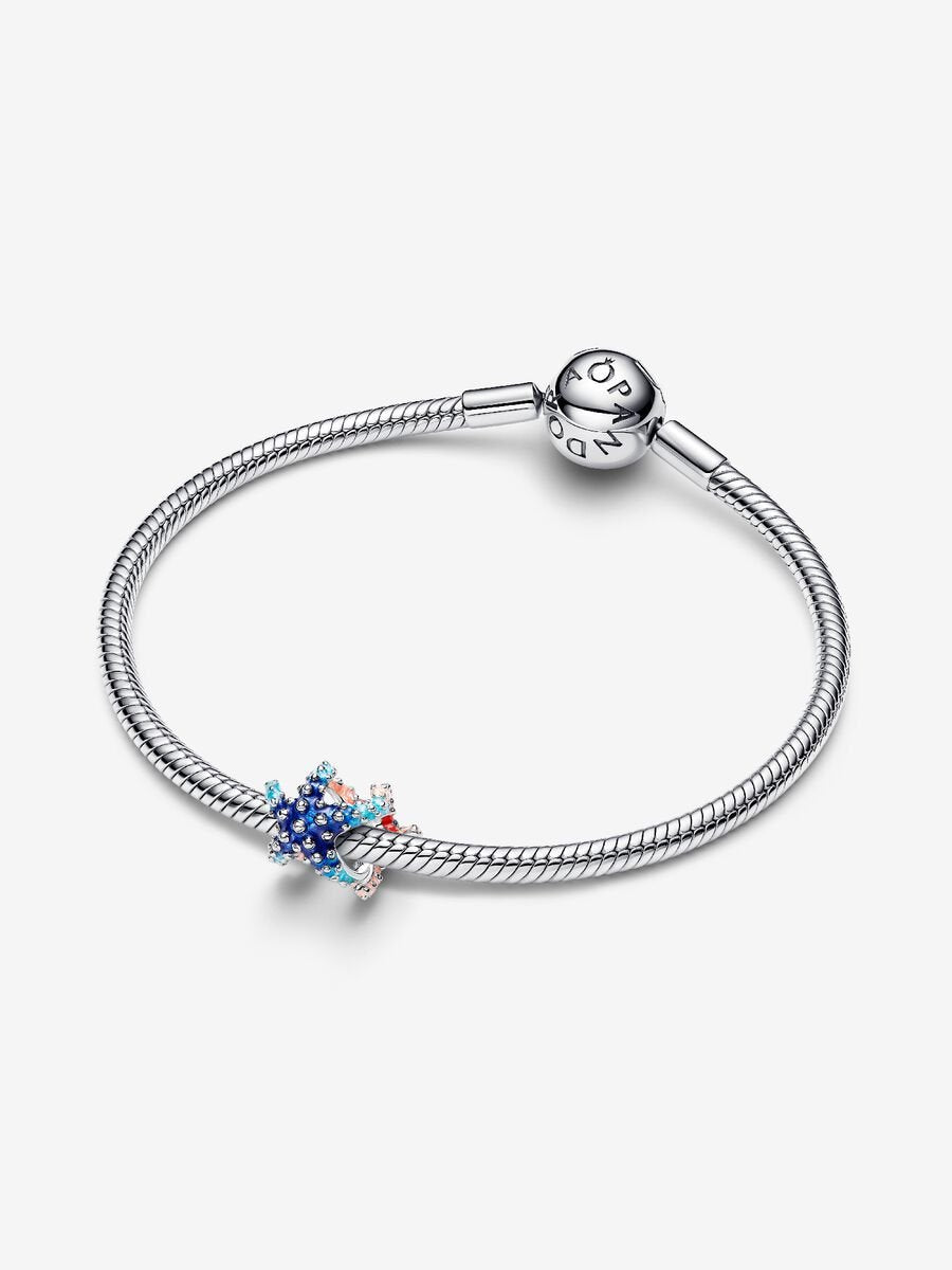 Pandora Colorful Starfish Mini Charm Sterling silver
