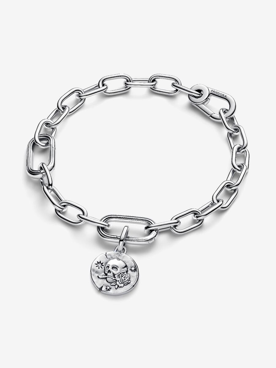 Pandora Skull Medallion Charm Sterling silver