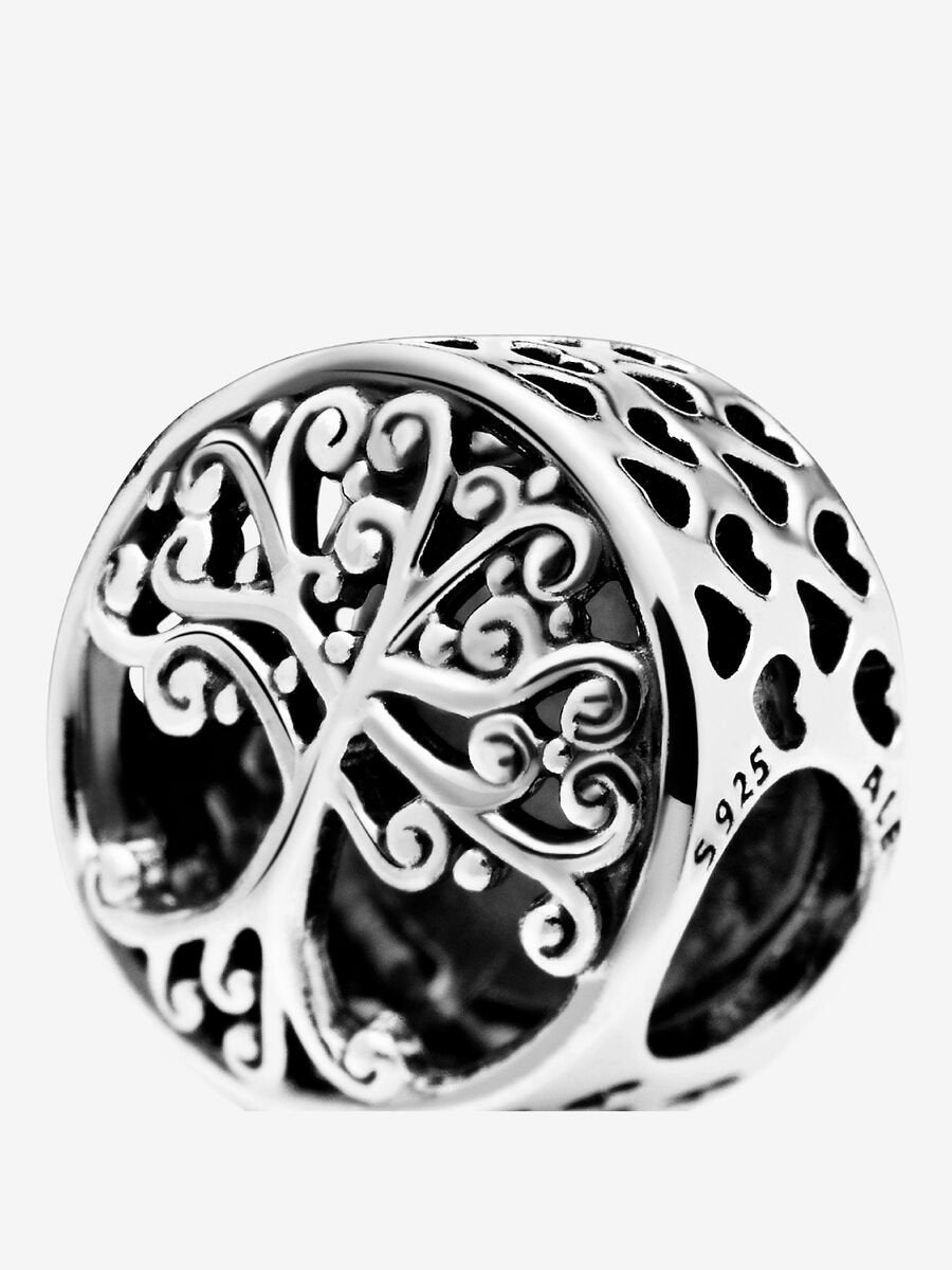 Pandora Openwork Family Roots Charm - Compatible Moments - Gift for Her - Made with Sterling Silver - with Gift Box