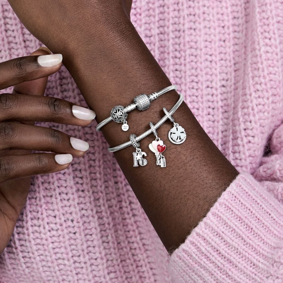 Pandora Happy Bday Balloon Dangle Charm