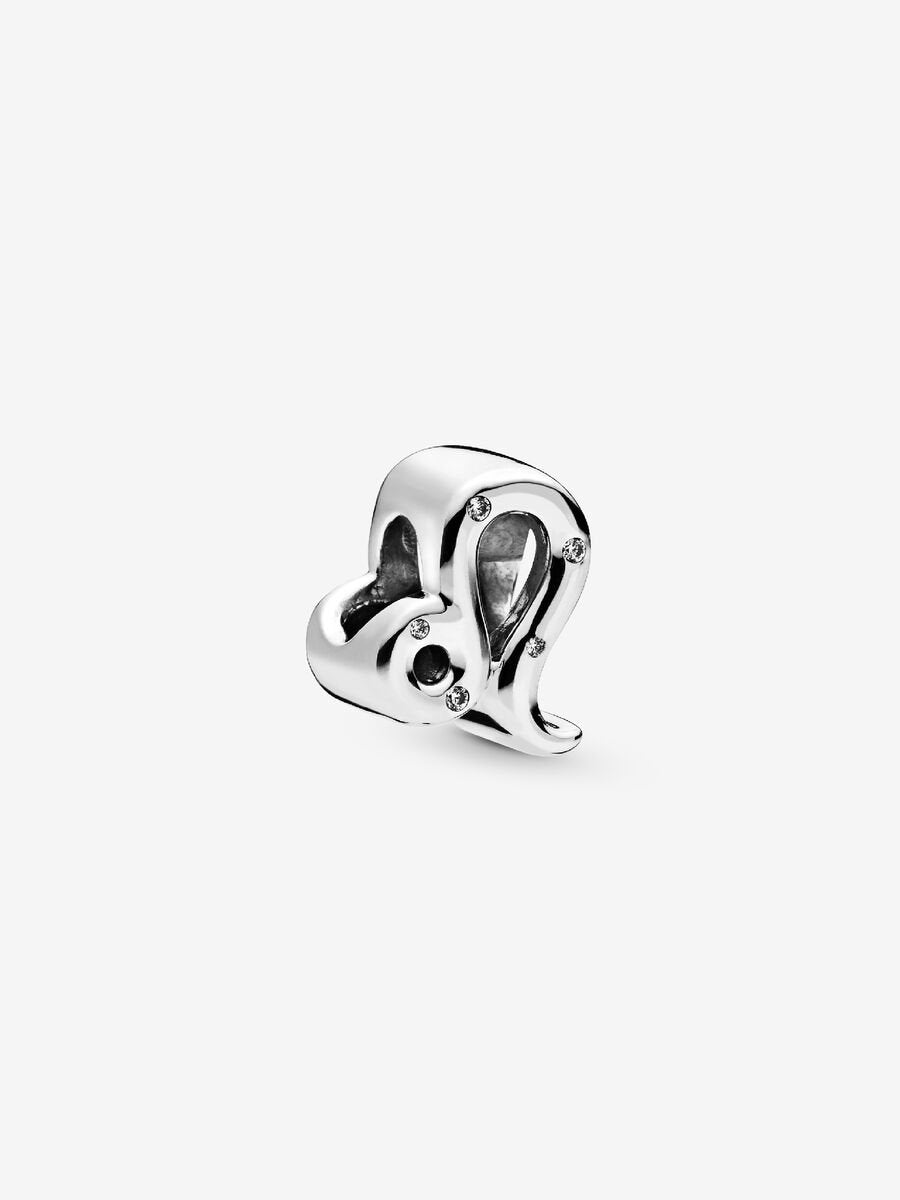 Sparkling Leo Zodiac Charm Sterling silver