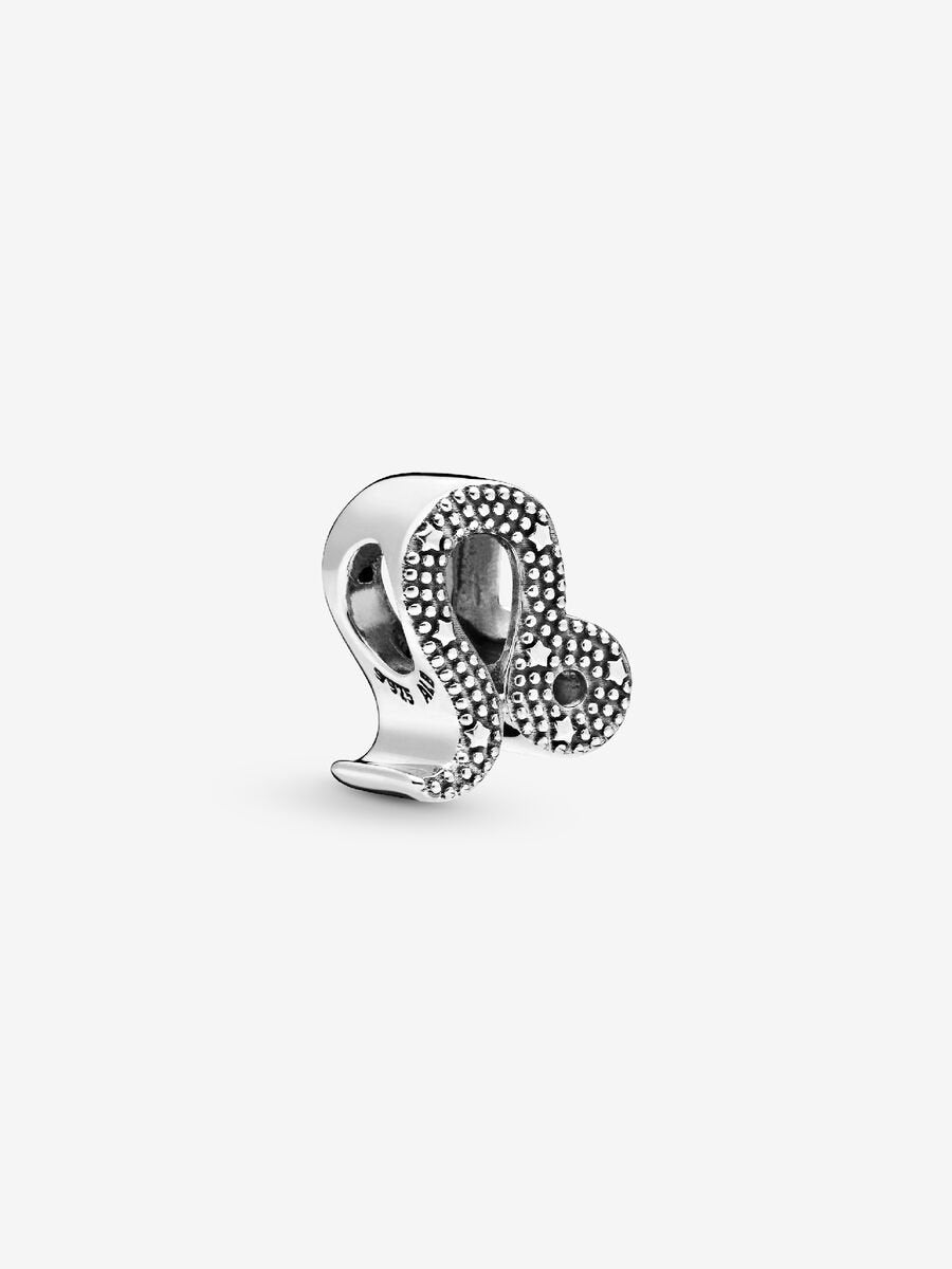 Sparkling Leo Zodiac Charm Sterling silver