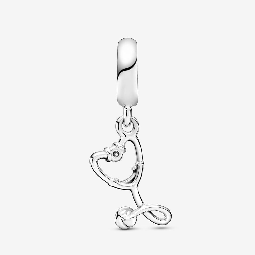 Pandora Stethoscope Heart Dangle Charm