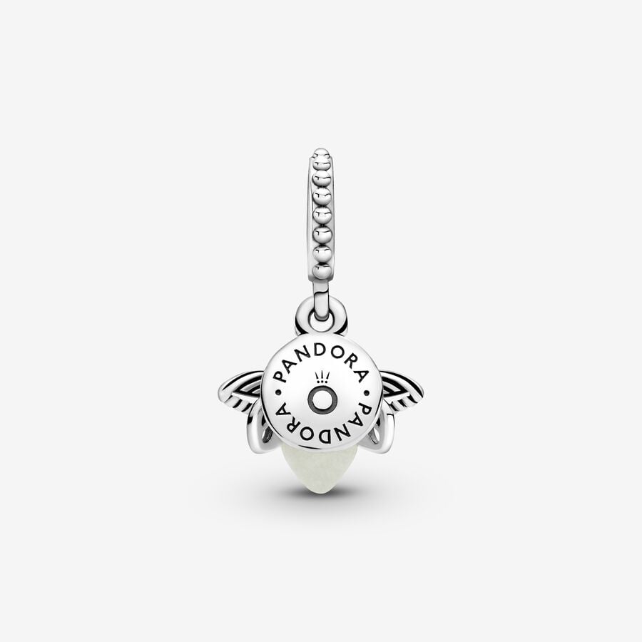 Pandora Glow-in-the-dark Firefly Dangle Charm Silver