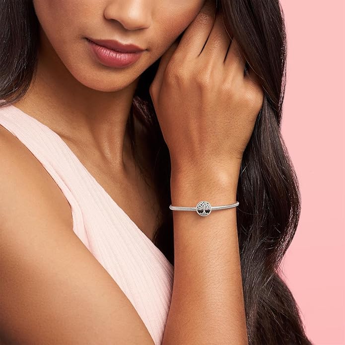 Pandora Openwork Family Roots Charm - Compatible Moments - Gift for Her - Made with Sterling Silver - with Gift Box