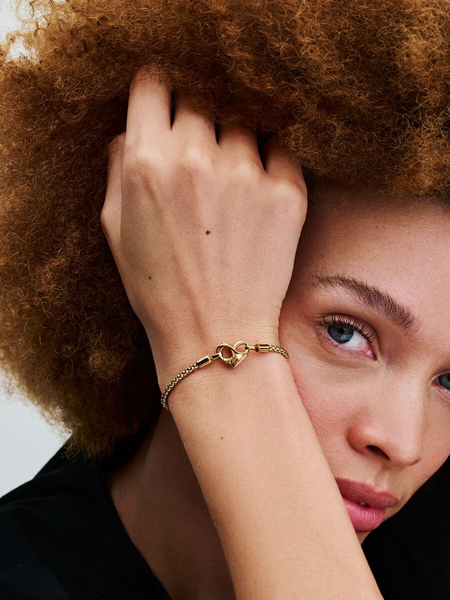 Pandora Studded Chain Bracelet 14k gold plating