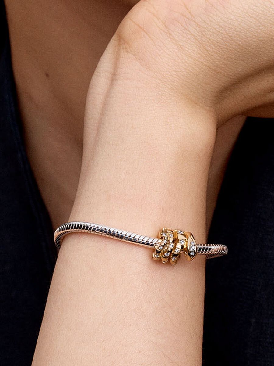 Pandora Curled Snake Charm