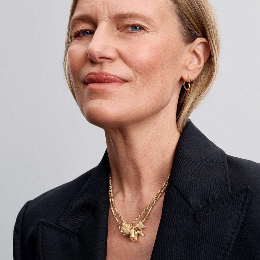 Pandora Cupid Heart Charm Gold With Gift Box