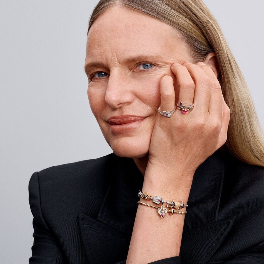 Pandora Handwritten Love Charm Gold With Giftbox