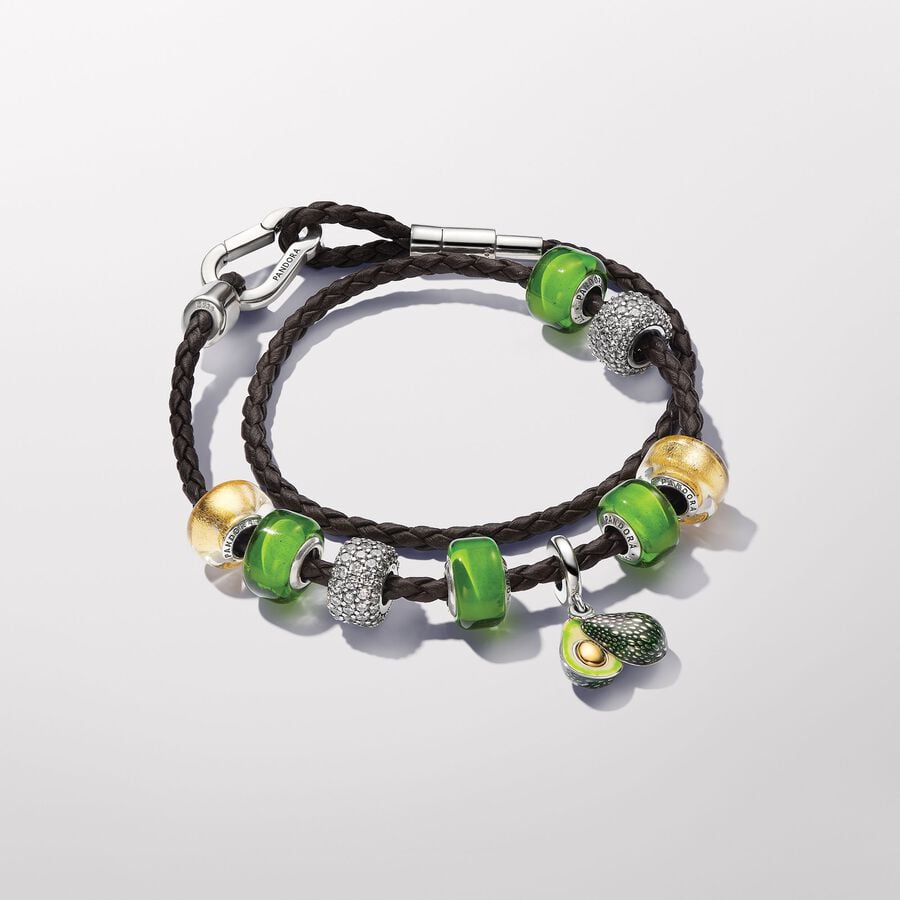Pandora Avocado Double Dangle Charm