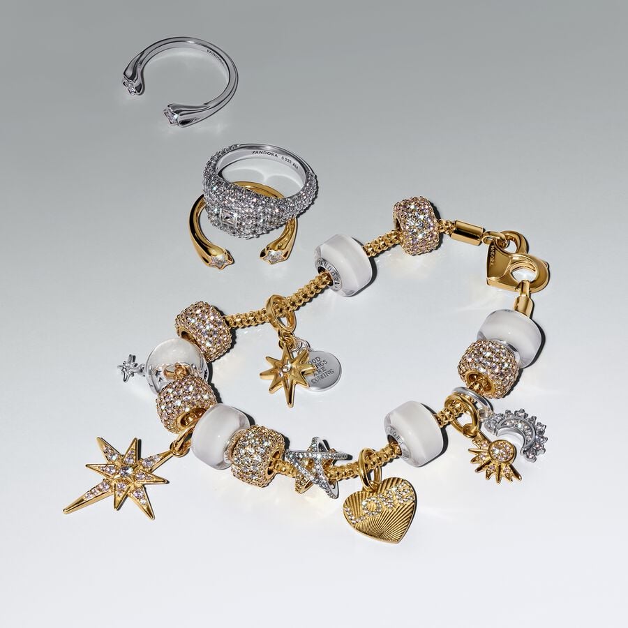 Pandora Splittable Sun & Moon Dangle Charm