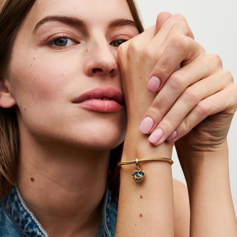 Pandora Moments Snake Chain Bracelet Gold Plated