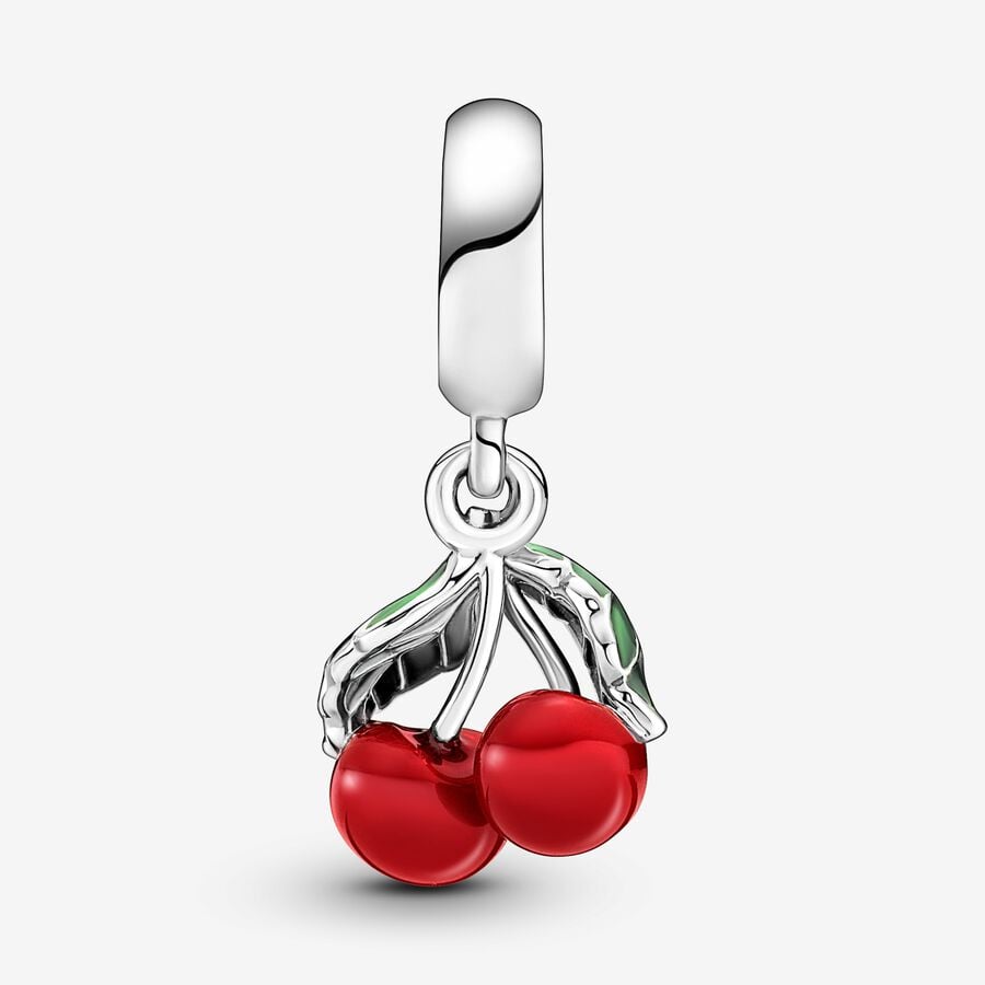 Pandora Asymmetrical Cherry Fruit Dangle Charm