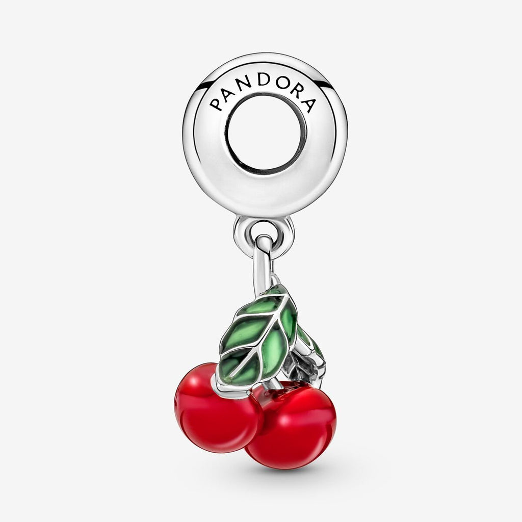 Pandora Asymmetrical Cherry Fruit Dangle Charm