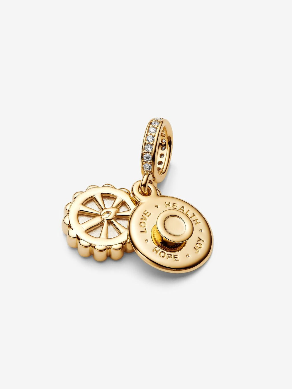 Pandora Happy Birthday Cake Dangle Charm 14k gold plating