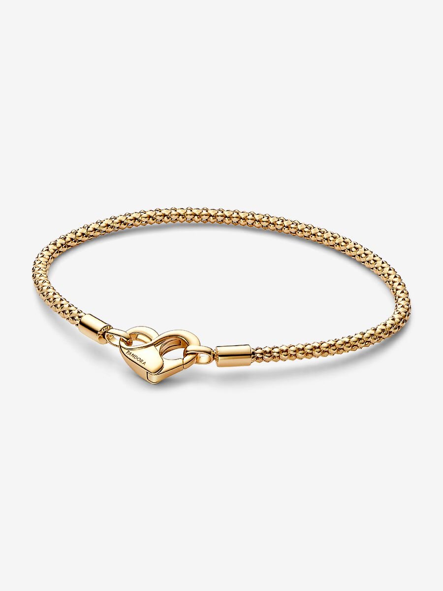Pandora Studded Chain Bracelet 14k gold plating