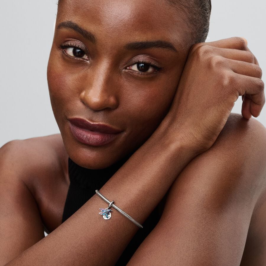 Pandora Hummingbird Double Dangle Charm